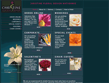 Tablet Screenshot of christinesflowers.co.uk